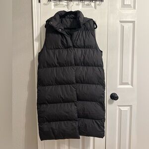 Shein long puffer vest